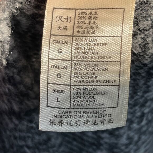 Leon Max Limited Edition Mohair Wool Blend Gray‎ Sweater - Large - Picture 5 of 10
